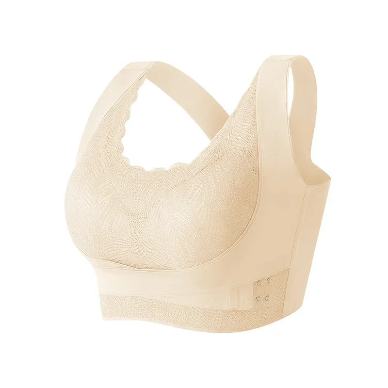 Four Season Seamless Breathable Gathering Anti Sagging Bra for Women Oversized Comfortable Breathable Thin Mold Cup Bra