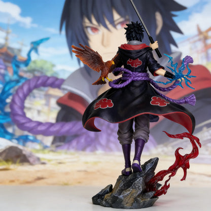 Anime Surroundings Naruto GK Ten Years Hundred Tolerate Lightning Cut Sasuke Sculpture Model Desktop Ornament Boxed Figurine