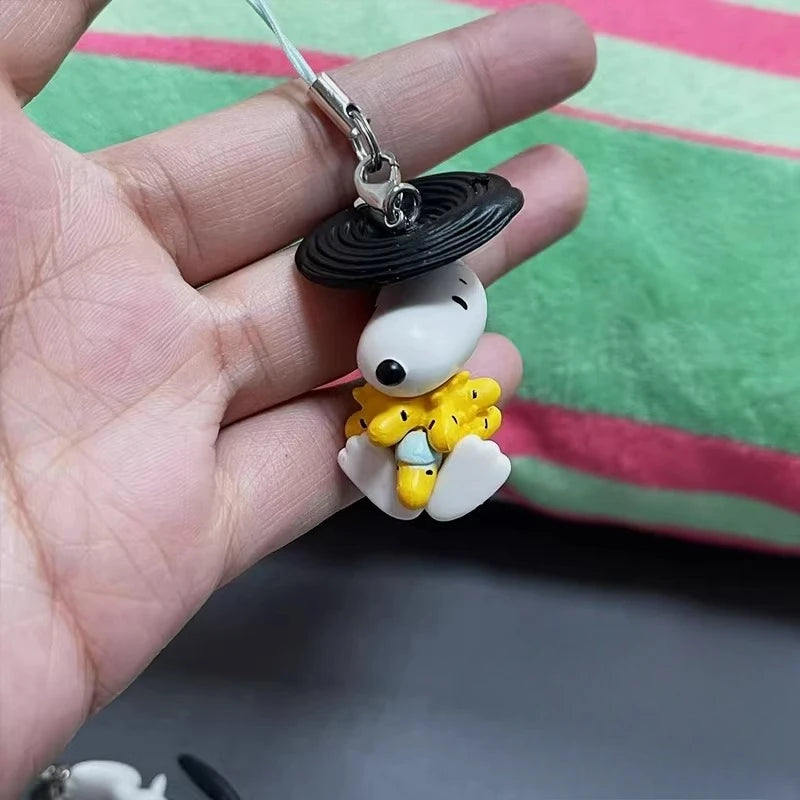 Anime Snoopy Action Figures Rock Party Flying Chapter Blind Box Toy Balloon Pendant Collection Decoration  Gifts