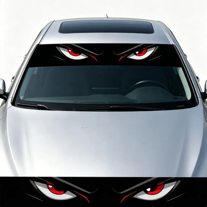 One-piece eye-catching car windshield eye sticker, car window decal Front windshield decal, suitable for all car models