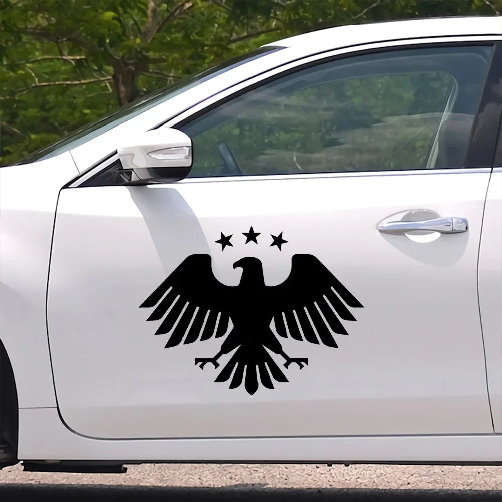 New Syria Eagel Stickers Decals Waterproof Decor for Bumper Rear Windshield Window, Wall Decal