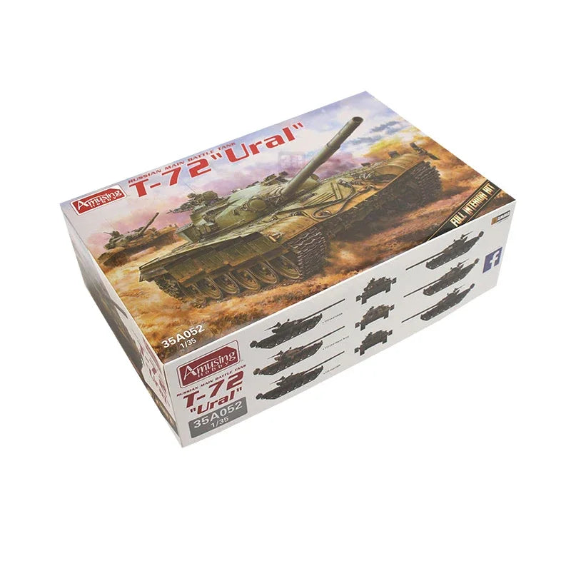 Amusing Hobby 35A052 1/35 Russian Main Battle Tank T-72 "Ural" Full Interior Kit Collection Military Assembled Tank Model Kit