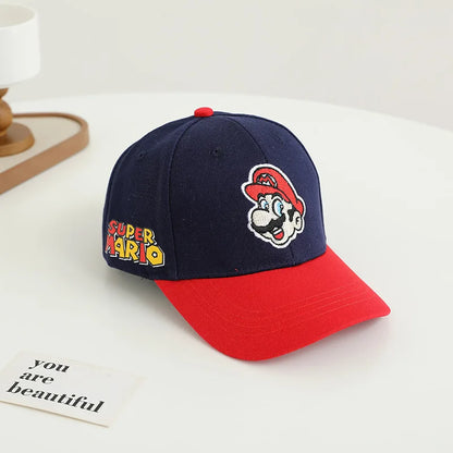 New Mushroom Yoshi Classic Character Baseball Cap Game Merchandise Unisex Adjustable Size Color Blocking Casual Fashion Gift