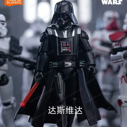 Blokees Star Wars Blind Box Galaxy Version 02 Darth Vader Luke R2d2 Action Figure Assembled Poseable Model Kits Toys Gift
