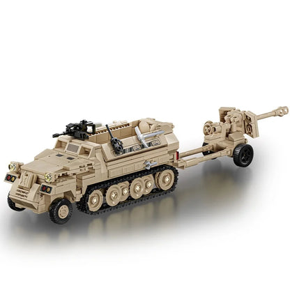 World War Army Military Soldiers SWAT Leopard 2A7 Main Battle Tank Assemble Building Blocks City Construction Bricks Toys Gift