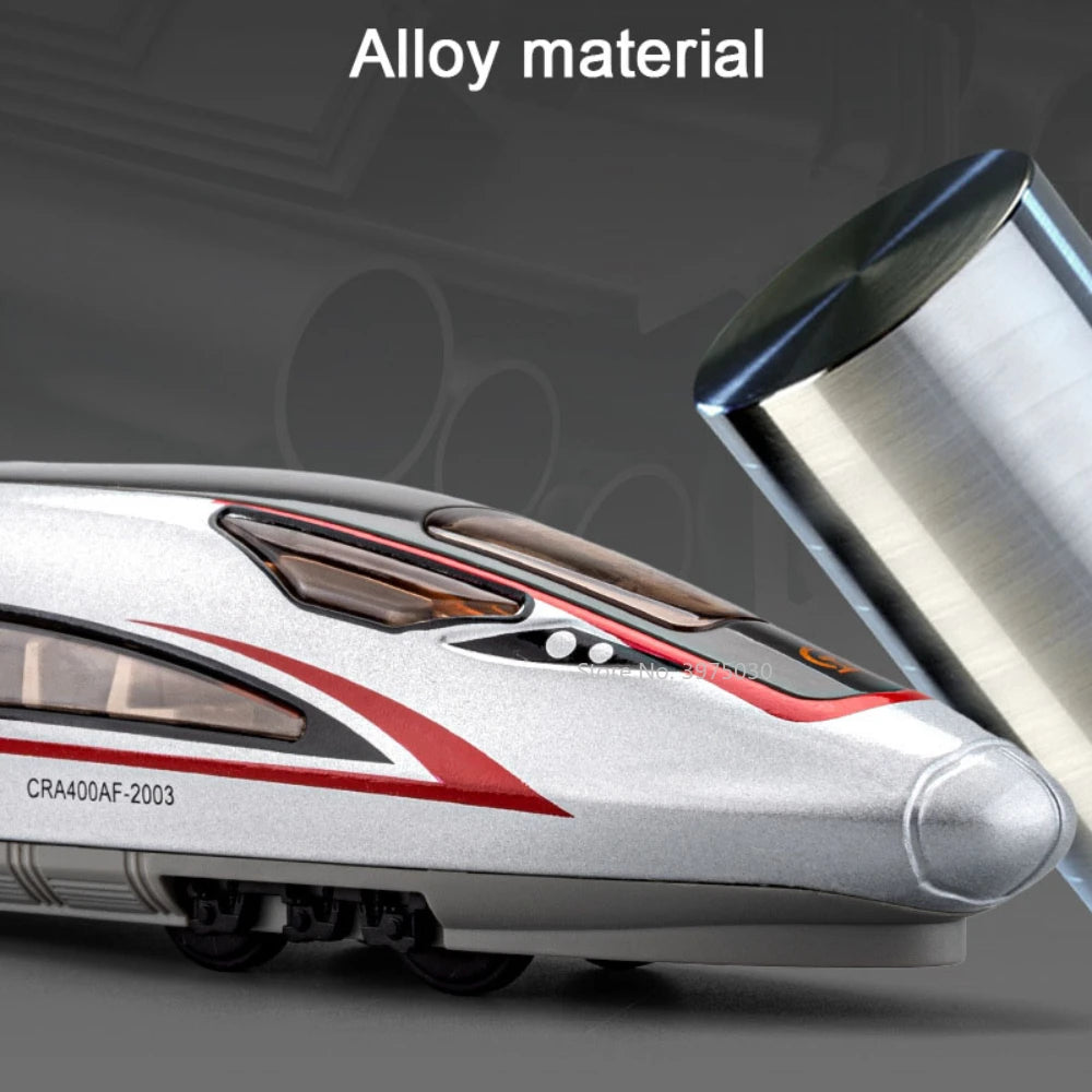 1/87 High Speed Railway Alloy Train Models Car Toys Magnetic Connect Doors Opened Train Model For Hobbyists Hobby Collections