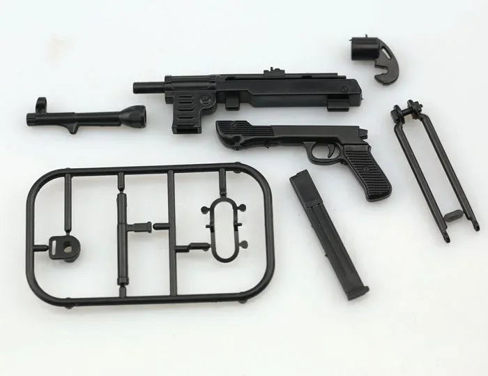 1/6 MP40 Submachine Gun Plastic Assemble WWII Puzzle Model For 12" Soldiers Military Weapons Building Blocks