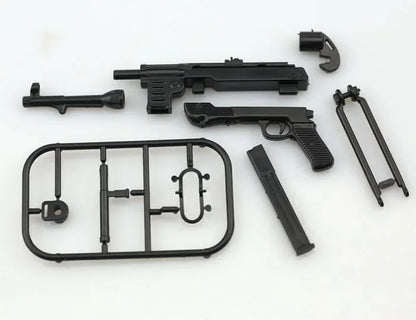 1/6 MP40 Submachine Gun Plastic Assemble WWII Puzzle Model For 12" Soldiers Military Weapons Building Blocks