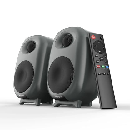 Bestisan SR06 80W Gaming Bluetooth Bookshelf Speakers Computer Active Speaker Soundbar Hifi Home Theater Bass For PC TV