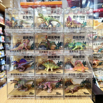 Dinosaur Legend Toy Model Mini Tyrannosaurus rex Triceratops Pterosaur Pufferhead Dragon Ornament