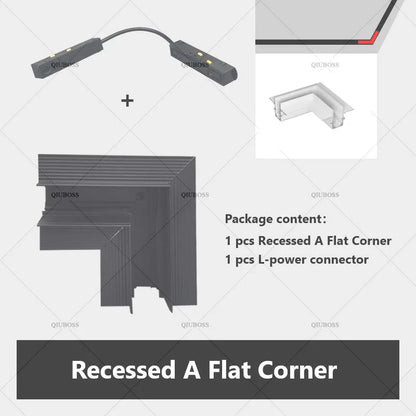 Magnetic Track LED Light Fixtures Flexible Ceiling Spotlight Rail Strip Magnet System For Indoor Modern Home Living Room Kitchen