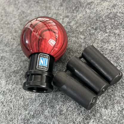 JDM universal Aluminum Alloy Wood Grain Color Gear Shifter Knob Car All Aluminum Gear Lever