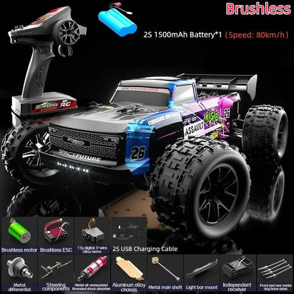 1:12 Alloy Rc Racing Car Brushless 4WD High Speed Climbing Off-Road Vehicle Independent Adjustable Shock Absorber RC Racing Car
