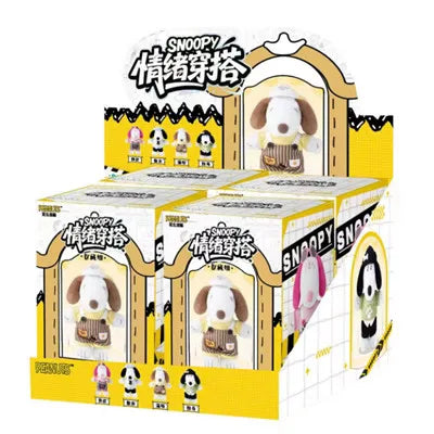 Peanuts Snoopy Mood Outfit Series Blind Box, Trendy Toy Backpack Charms, Figure Merchandise, Birthday Gifts for Girls