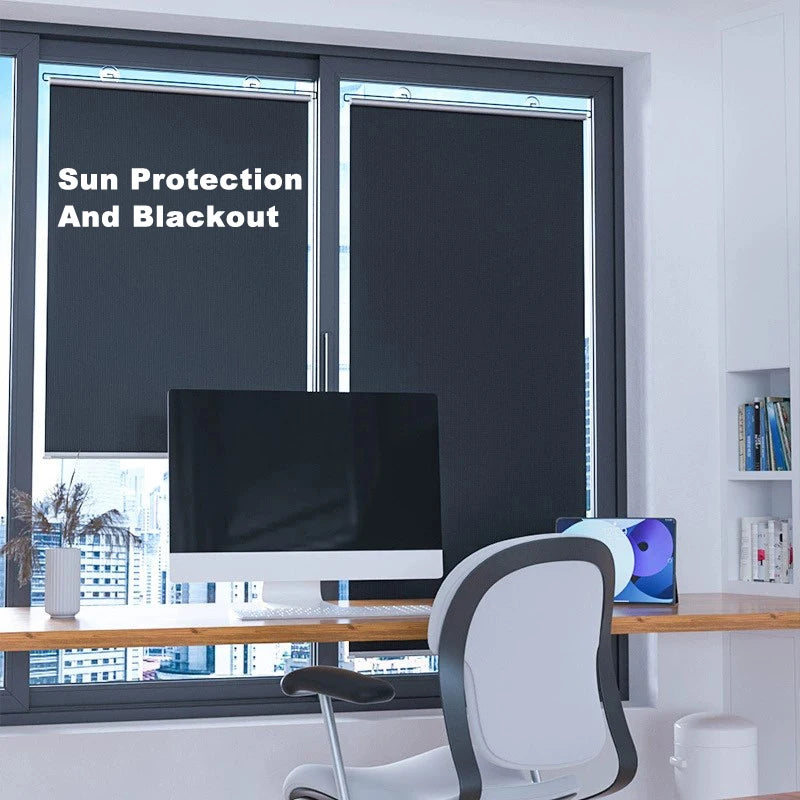 Cordless Retractable Roller Shades Vehicle Curtain Supplies Solar Window Blinds Without Drill Interior Guard Total Blackout