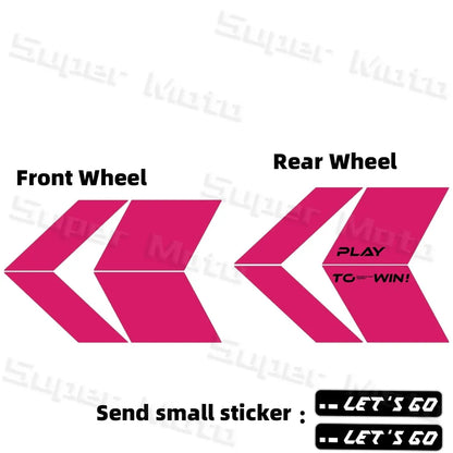 For 150nk150NK NK150 250NK 250SR 450NK 450SR 800NK Arrow Wheel Hub Stickers Accessories Rim Decoration Protection Decals
