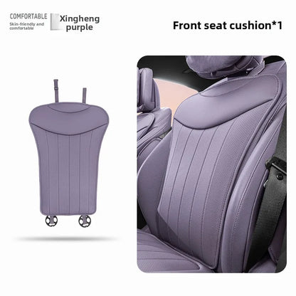 Luxury Sedan SUV Universal Nappa Leather Car Seat Cover Comfortable Memory Foam Perforated Leather Cushion Car Seat Protection