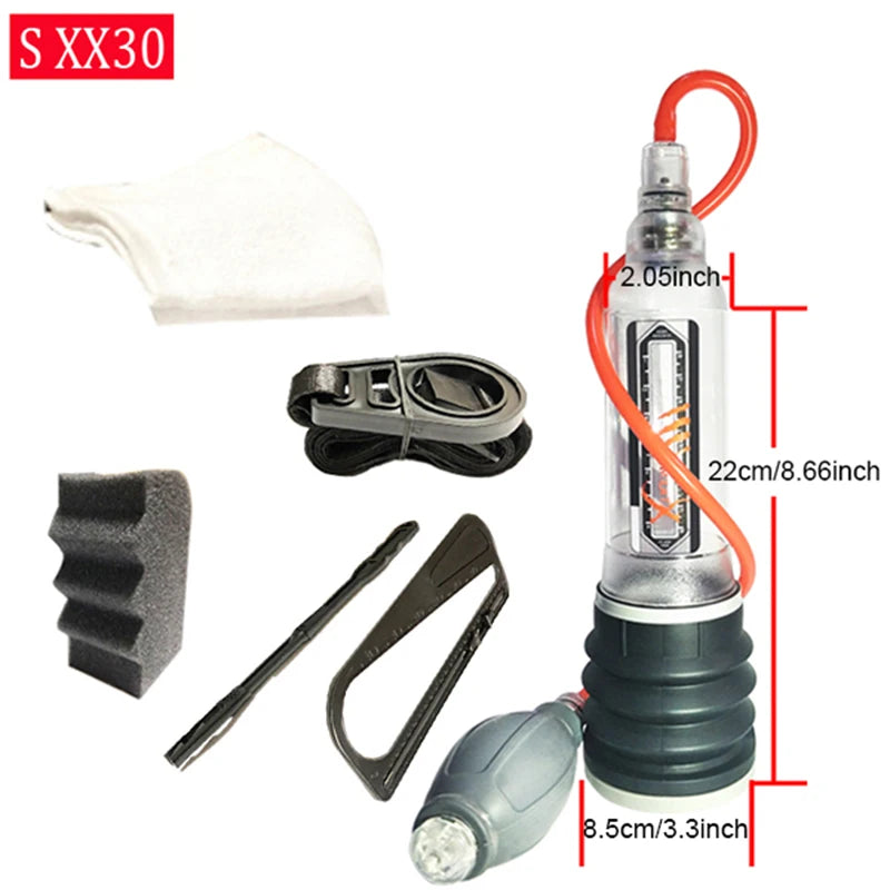 Male Penis Pump Water Vacuum Pump For Men Penis Enlargement Pump Dick Extender Cock Exercises Pump Glans Trainer Adults Sex Toys