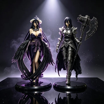 2026 Hot 18/24cm OVERLORD King of the Undead Albedo Armor Design Model Figure Collection Series Doll Toys Fans Birthday Gifts