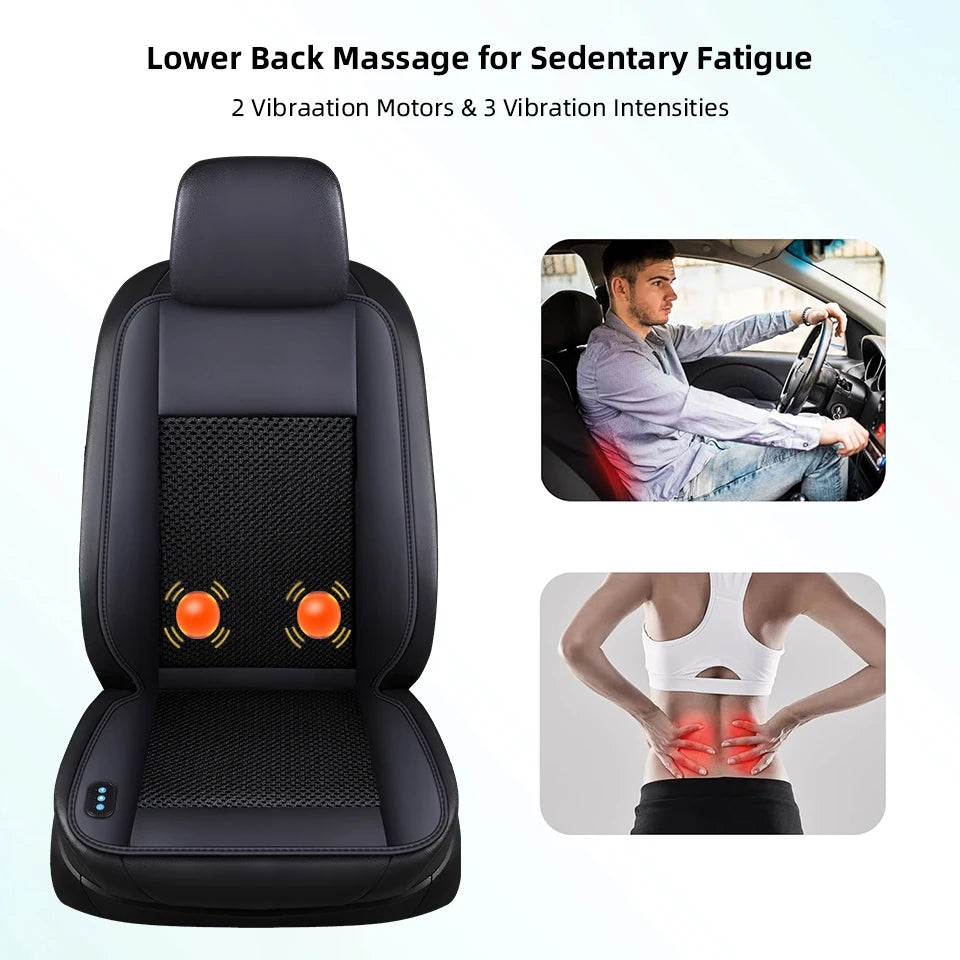 E-ACE 3-in-1 Large Truck 12V&24V Car Mounted Ventilation Cooling Heating Massage Seat Cushion Truck Blowing Cool Seat Cushion
