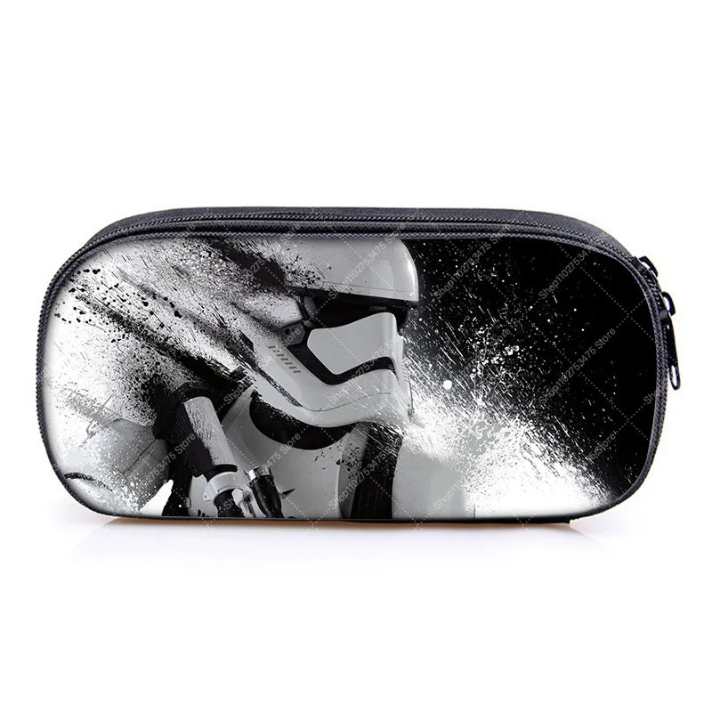 Student Creative Stationery Storage Pouch Accessories Anime Star Wars Cute Pen Case Fashion Printed Pencil Bag School Supplies