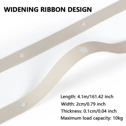 MuqiNush Retractable Outdoor Clothesline, 4.1M Portable Camping Clothes Line, Durable  Rope for Hiking, Travel, Backyard Use