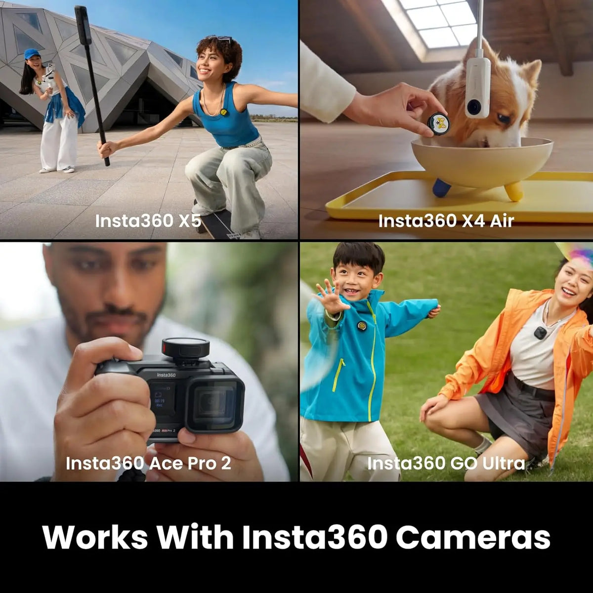 Insta360 Mic Pro , Wireless Mini Lavalier Microphone for iPhone/Camera/Android, Video Recording, Vlogging, Bluetooth