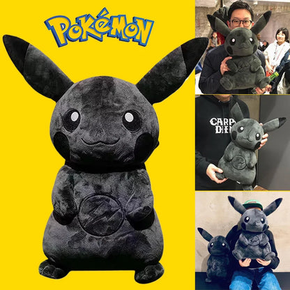 20CM Pokemon X Fragment Anime Character Dark Pikachu Doll Kawaii Pop Doll Black Pikachu Pillow Birthday Gifts Female