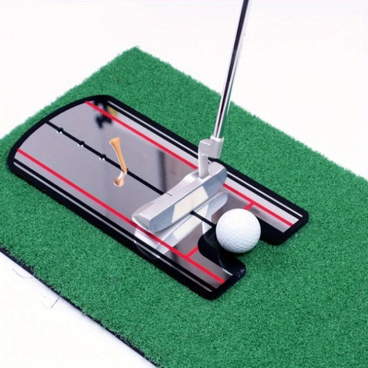 Golf Putting Alignment Mirror, Portable Practice Putting Trainer Aid, As Seen on PGA Tour, Use Outdoors or on Indoor Putting mat