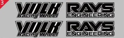 Classical Car Styling Classical Wheel Rim Decorative Vinyl Creative Sticker Decal Set for RAYS Volk Racing TE37 TE37 SL TE37C