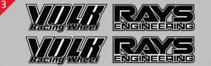 Classical Car Styling Classical Wheel Rim Decorative Vinyl Creative Sticker Decal Set for RAYS Volk Racing TE37 TE37 SL TE37C