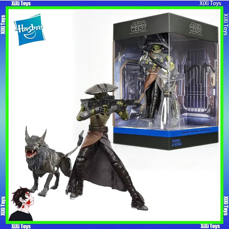 【IN STOCK】 Hasbro Star Wars 6-inch Movable The Mandalorian and Goo Goo Bounty Hunter Emberkabu Set Holiday Collection Gift