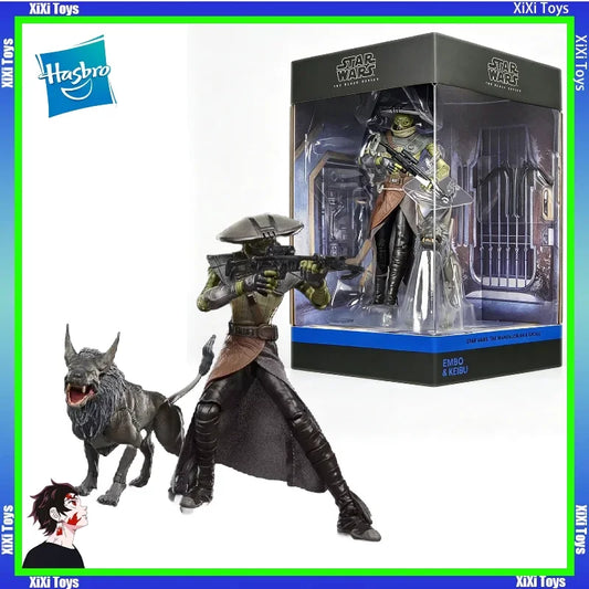 【IN STOCK】 Hasbro Star Wars 6-inch Movable The Mandalorian and Goo Goo Bounty Hunter Emberkabu Set Holiday Collection Gift