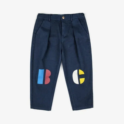 Autumn/Winter INS Korean Style Boys' and Girls' Cartoon Printed Underpants with Velvet Lace Up Guard Sports Children's Pants