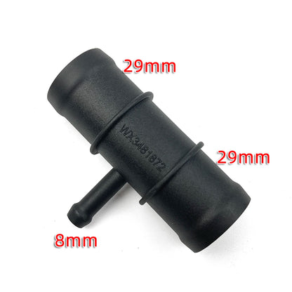 BOICY Coolant Water Pipe Tee Connector Car Black Auto 3 Way Tee Heater Water Hose Fitting Connector Kit for VW Audi Skoda Seat