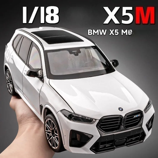 Officially Licensed 1:18 BMW X5M Alloy Car Model Pull-back Toy Vehicle Simulation Diecast Collection Miniature Voiture Boy Gift