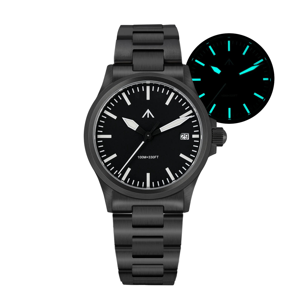 MILITADO ML18 36mm Watch VH31 Sweep Second Quartz Movement 316L Steel Sapphire BGW9 Lume 100M Waterproof Men's Wristwatch