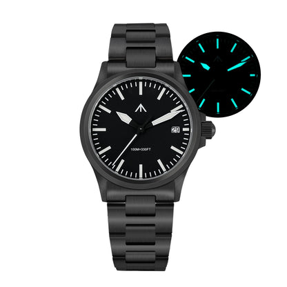MILITADO ML18 36mm Watch VH31 Sweep Second Quartz Movement 316L Steel Sapphire BGW9 Lume 100M Waterproof Men's Wristwatch