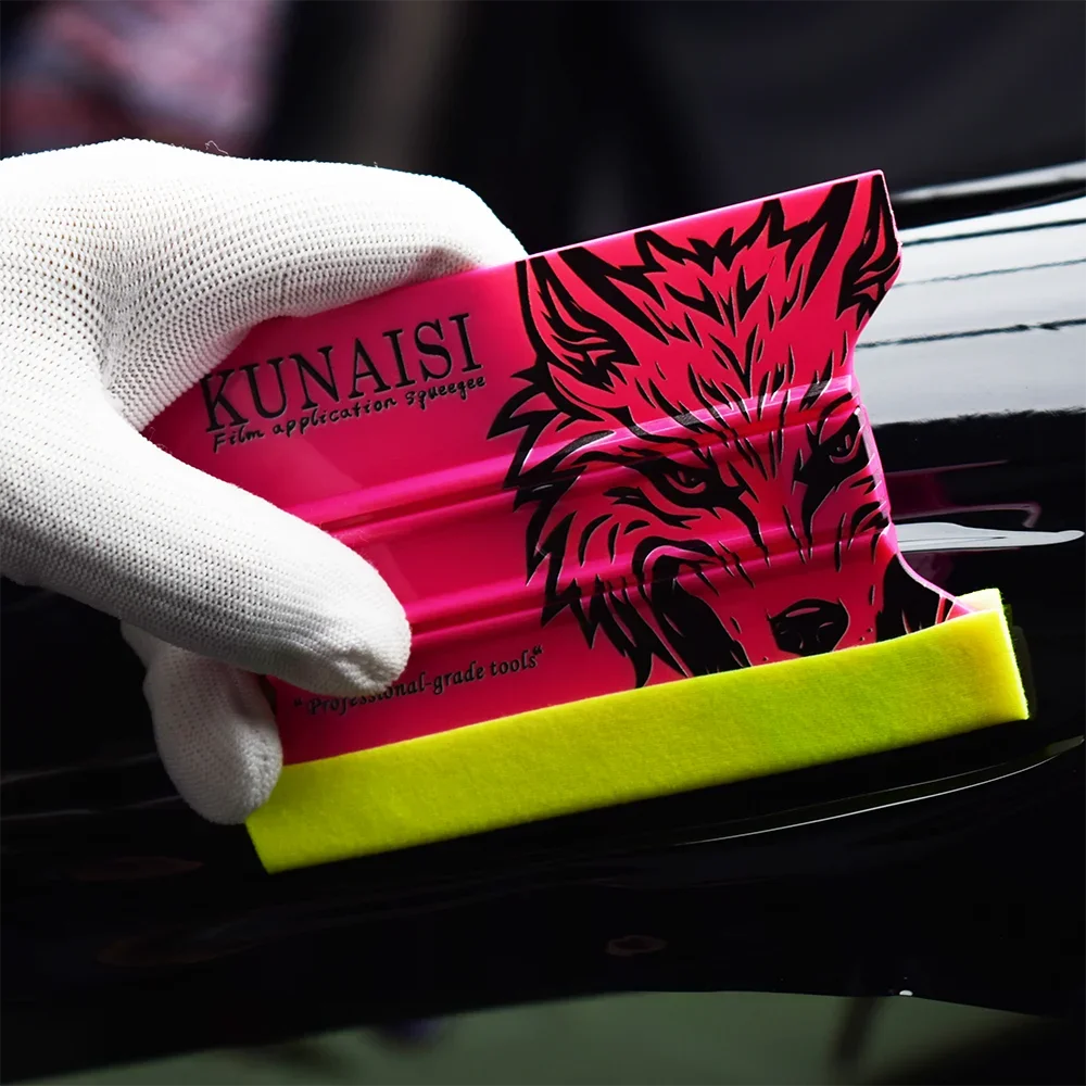 TOFAR Professional Car Vinyl Wrap Felt Squeegee Magnetic Window Tinting Tool Carbon Film Applicator Air Bubble Removal Scraper