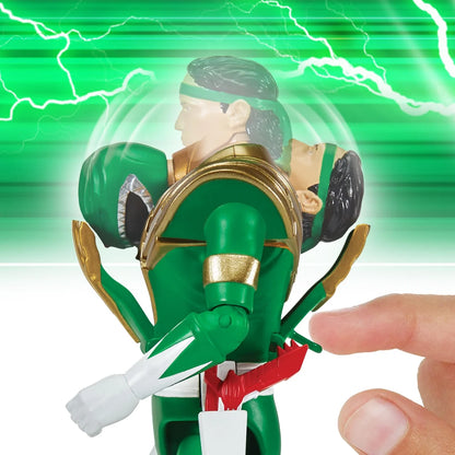 Anime Mighty Morphin Power Rangers Red Ranger Action Figure Green Ranger Model Doll Toy Collect Ornaments Kids Gifts