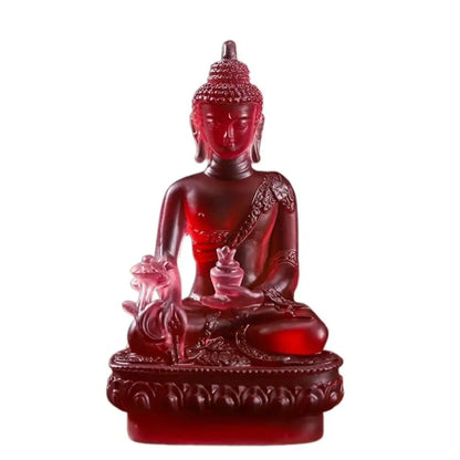 1pc, Resin Craft Home Decoration Buddha Statue Buddhism Sculpture Thailand Buddha Sculpture Zen Decor Ornaments Car Decoration