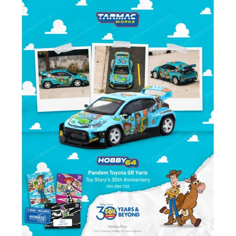 (In Stock) TW 1:64 Toyota GR Yaris Toy Story 30th Anniversary Edition, for boys, collectible for display