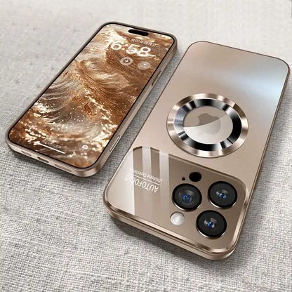 AG Matte Lens Glass Protect Magnetic Case For iPhone 17 16 11 12 13 14 Plus 15 Pro Max Air Phone Magsafe Wireless Charge Cover