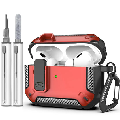 2025 for Airpods Pro 3 Secure Lock Earphone Case Shockproof Hard Shell Full Protective Cover with Cleaning Pen for AirPods Pro 3