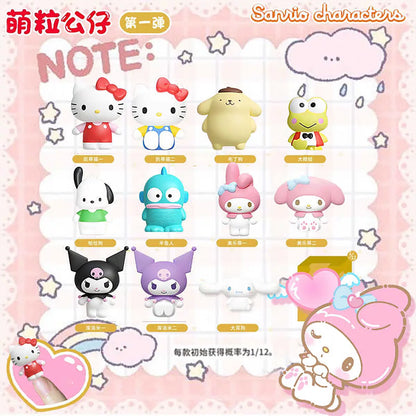 JANDOOM  Toy Story Stitch Mickey Mouse Winnie Zootopia Doraemon Action Figure Rice Grains Doll Model Blind Box Toys Modei Gifts