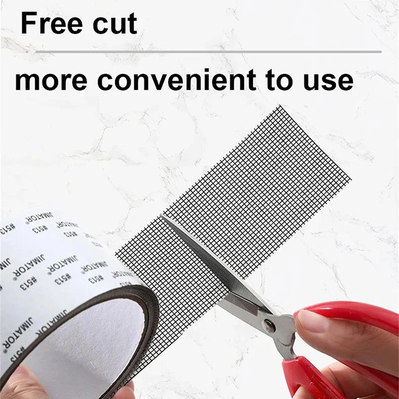 Width Window Mosquito Net Repair Tape Self-Adhesive Window Screen Repair Patch Anti-Insect Fly Mesh Broken Holes Tape