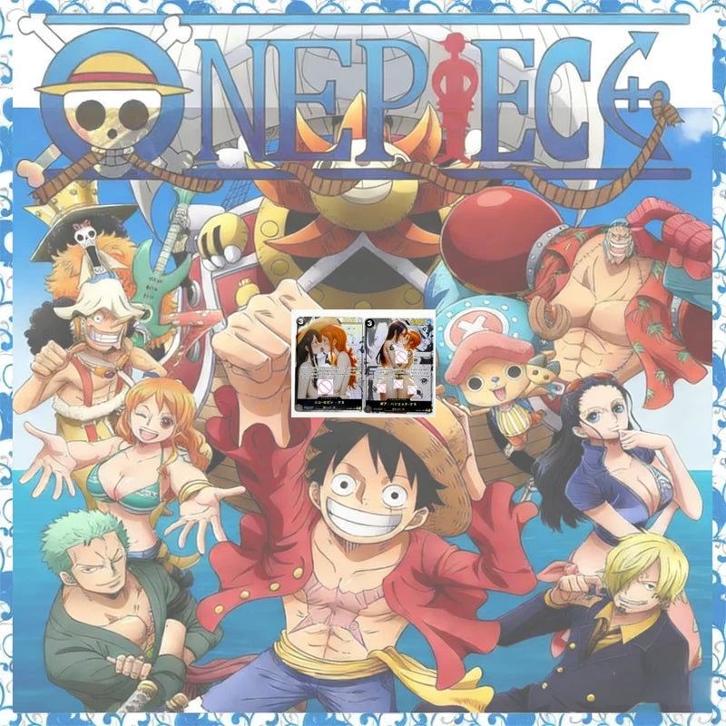 Anime One Piece Diy Color Flash Cards Hancock Perona Nami Robin Yamato Collection Cards Christmas Birthday Gifts Children's Toys