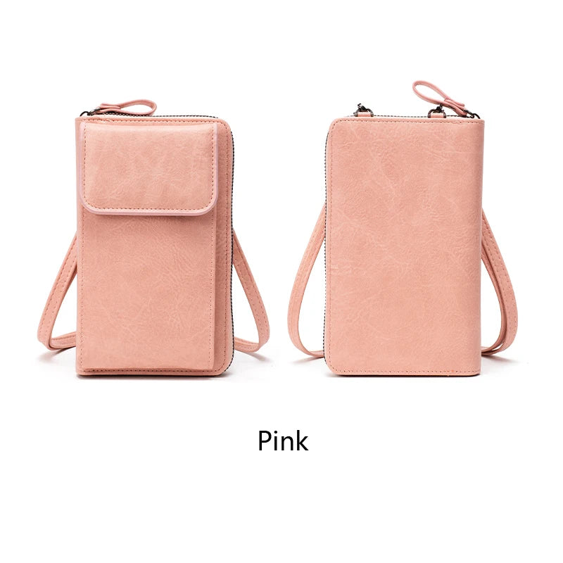 All-Match Zipper Shoulder Bag, Trendy Solid Color Phone Bag, Versatile Purse With Detachable Strap