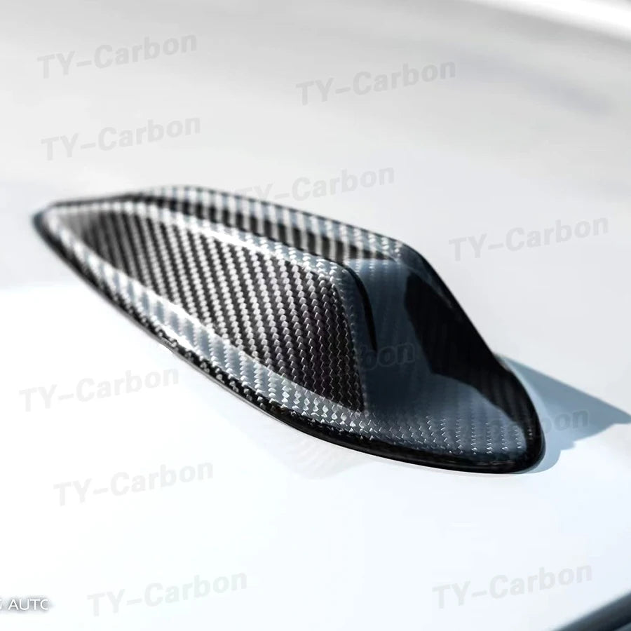 For BMW 2 3 Series G20 G80 M3 G82 M4 G42 G87 M2 2022+ Dry Carbon Fiber Exterior Roof Antenna Cover Dome Antennae Shell Trim Cap
