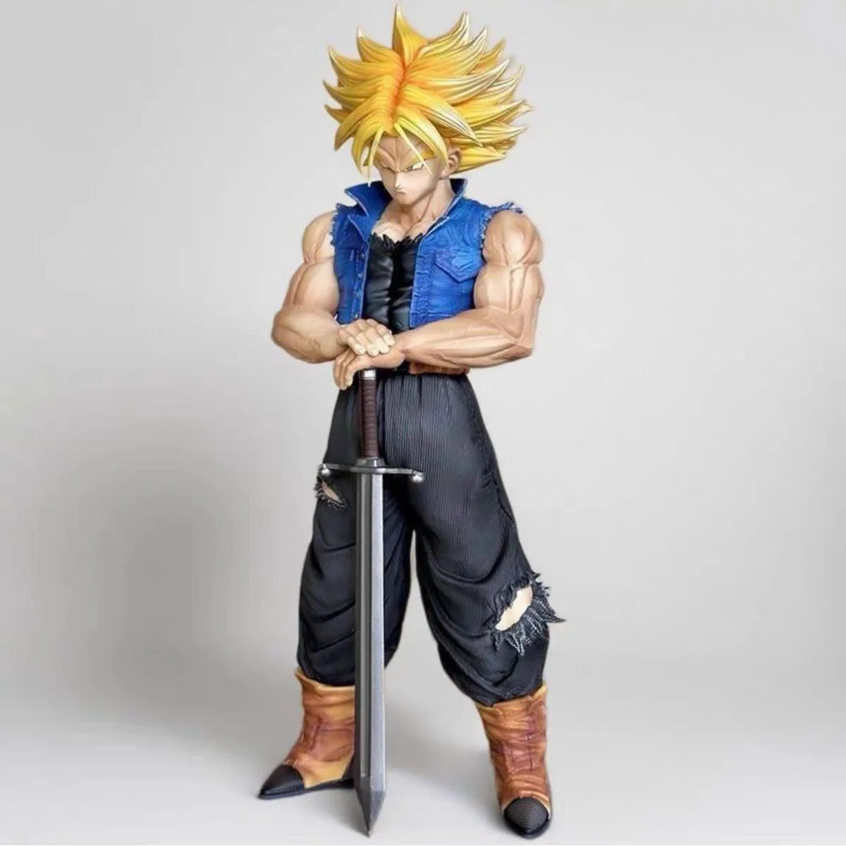 25cm/9.84in Anime Dragon Ball Z Trunks Figure Future Trunks Action Figures MPVC Statue Collection Model Toys for Children Gifts